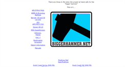 Desktop Screenshot of biggerhammer.net