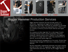 Tablet Screenshot of biggerhammer.org
